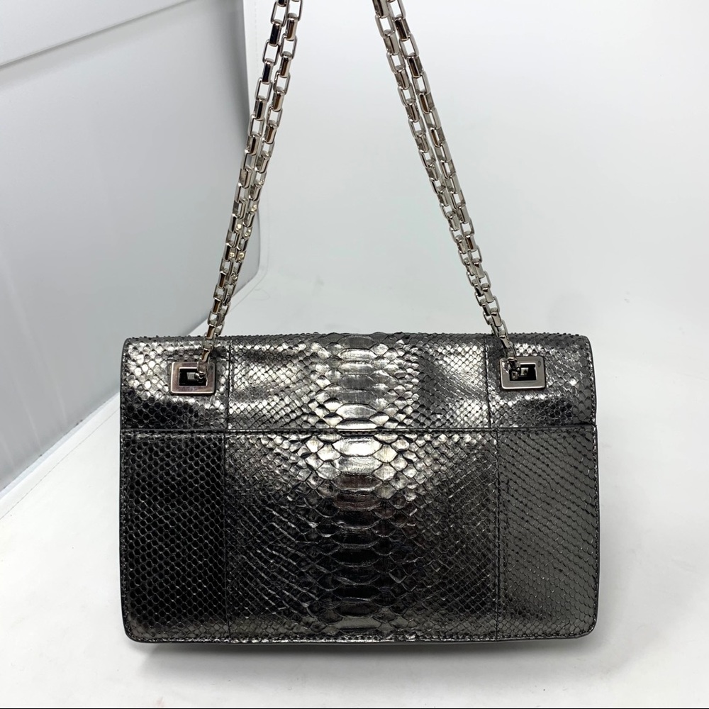 Michael Kors Collection Silver Python Handbag - image 2